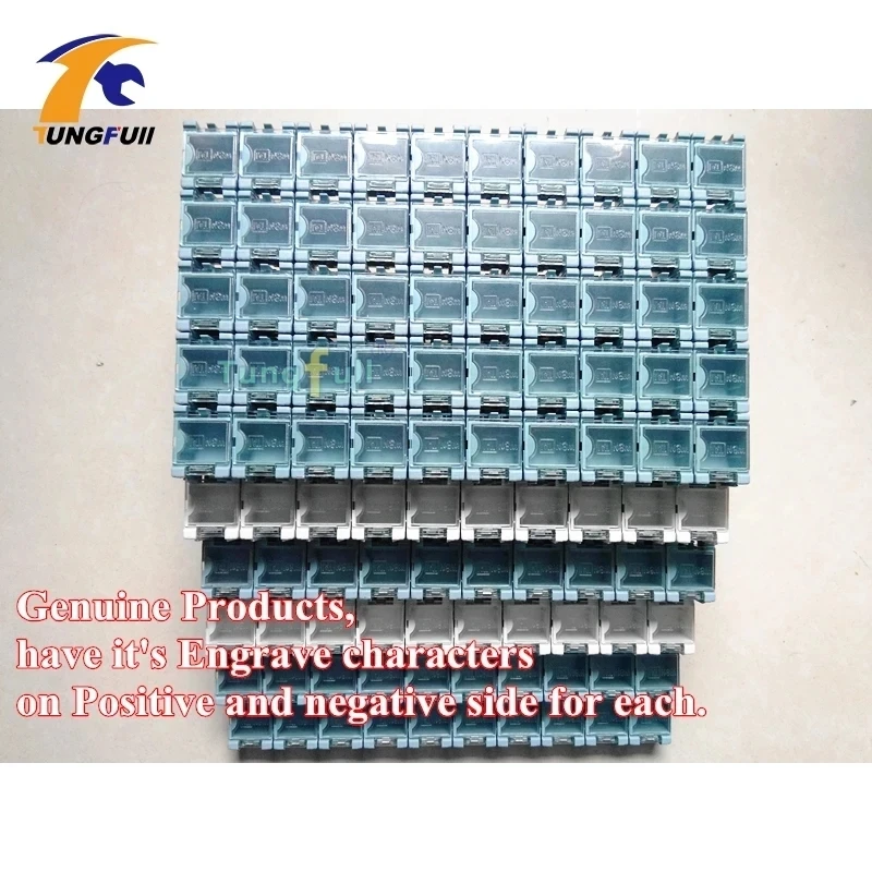 100pcs SMD SMT Component Storage Boxes Container Electronic Case Kit The 1# Auto Pop-up Patchbox (Random Color) 6