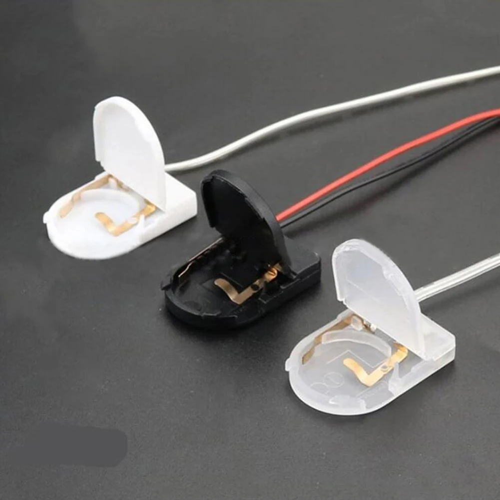 1/2/5PCS Battery Holder Single Slot CR2032 CR 2032 Button Coin Cell Battery Holder Case Cover ON-OFF Switch leads Wire 3V Battery Box