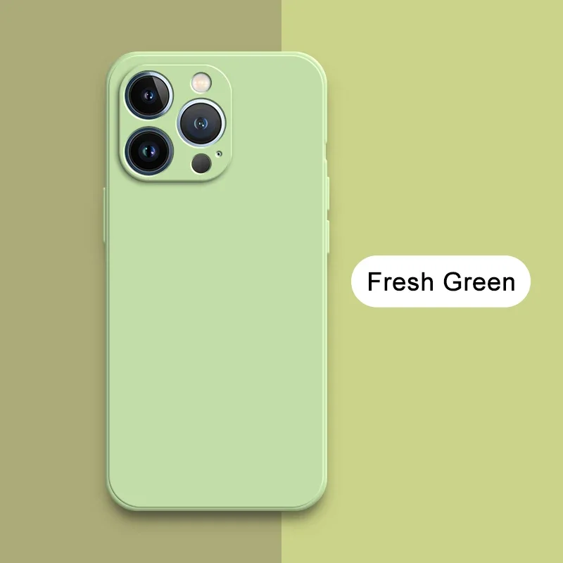 Original Square Liquid Silicone Phone Cases - Premium Durable Covers