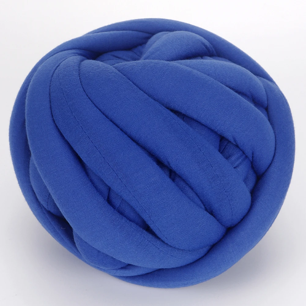

QJH Knitting Yarn for Chunky Yarn Blanket for Hand Knit Blanket DIY, Soft Washable Tube Bulky Giant Yarn for Weave Craft Crochet