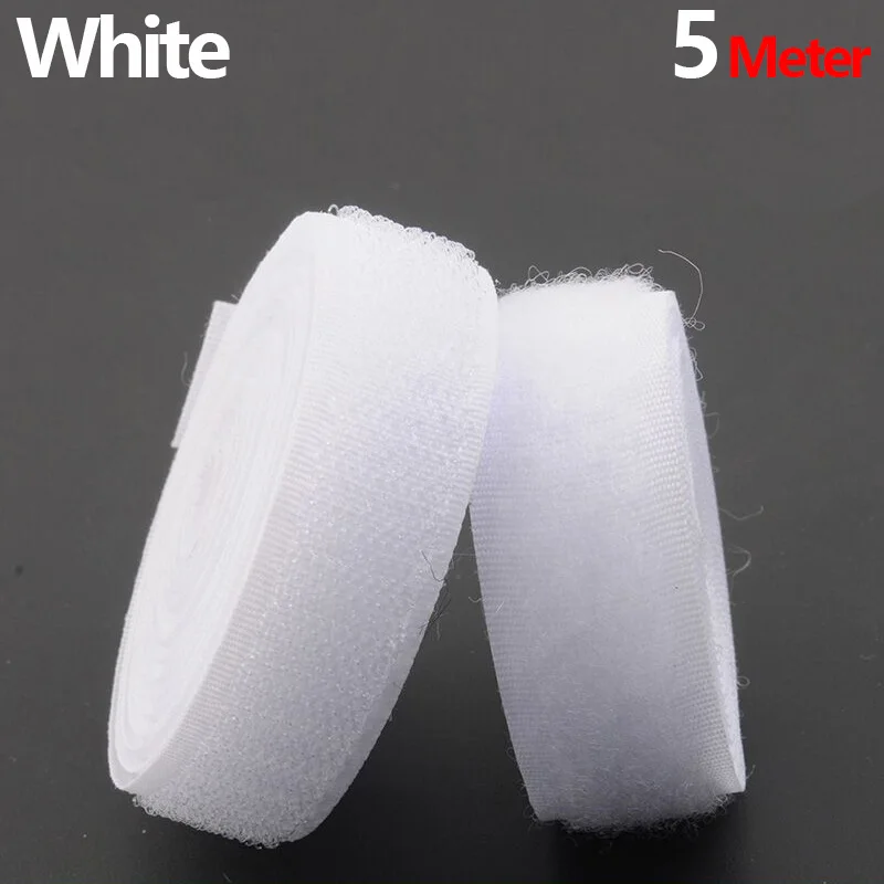 White Hook and Loop Tape Non-Adhesive Fastener Strip
