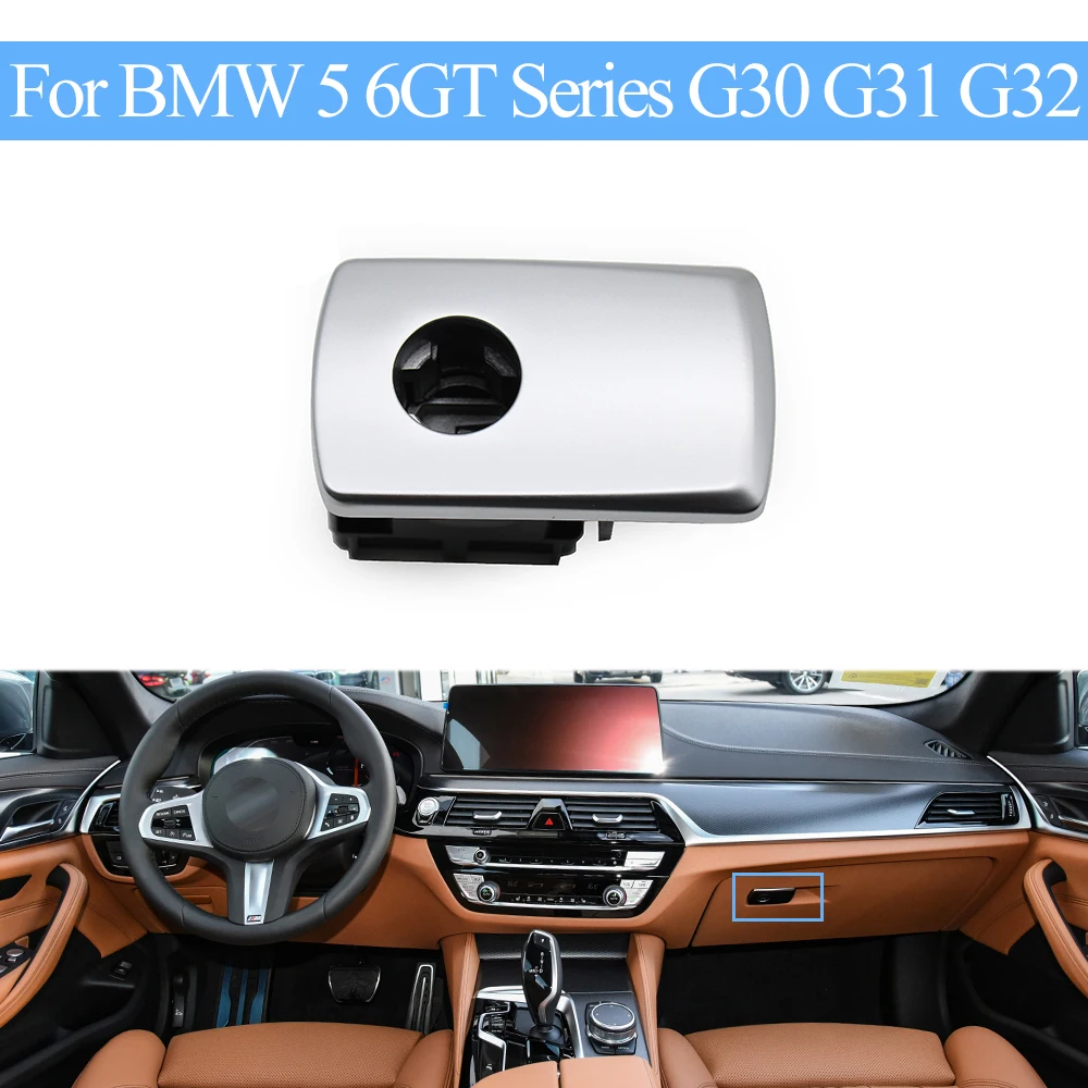 BMW 5 6GT 시리즈 G30 G31 G32 2017-2023용 자동차 액세서리 대시보드 글러브 박스 풀 래치 핸들 스토리지 스위치 핸들 트림
