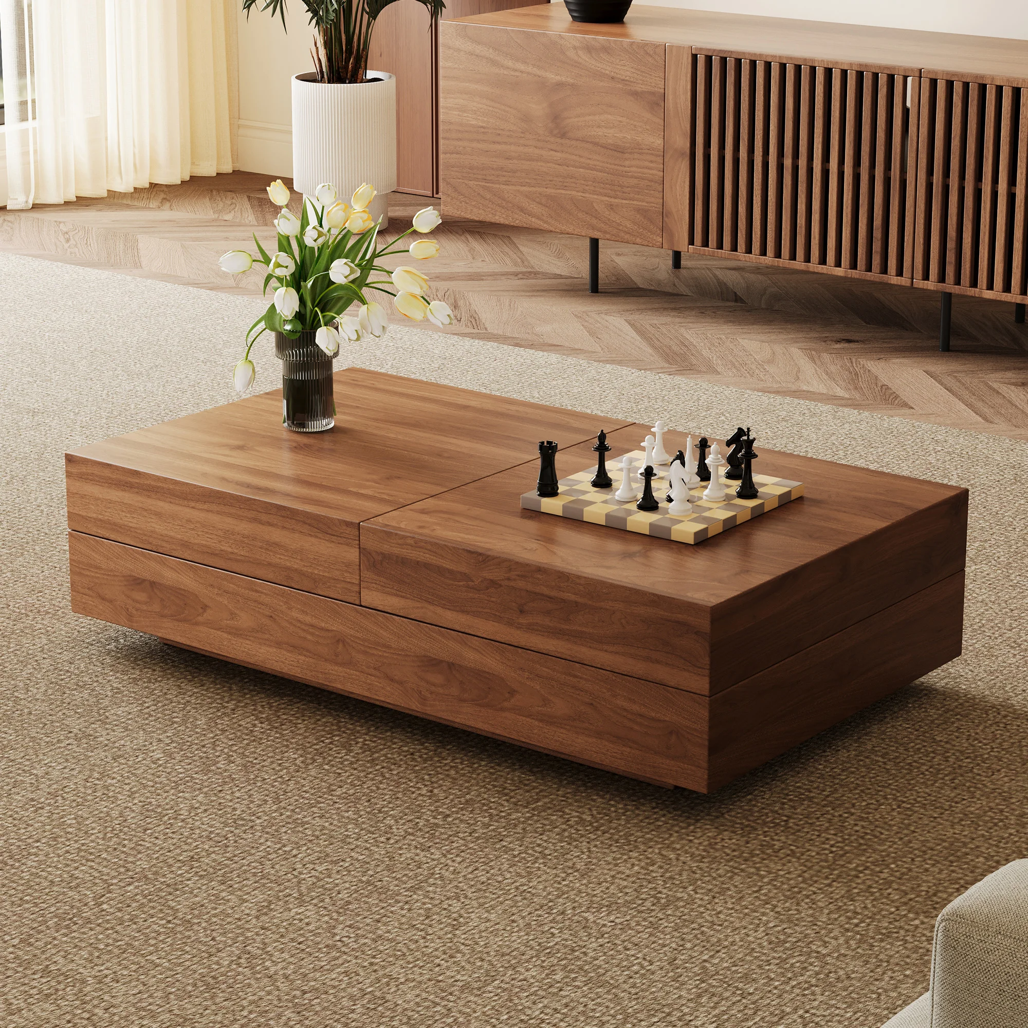 Expandable Mid‑Century Coffee Table 2