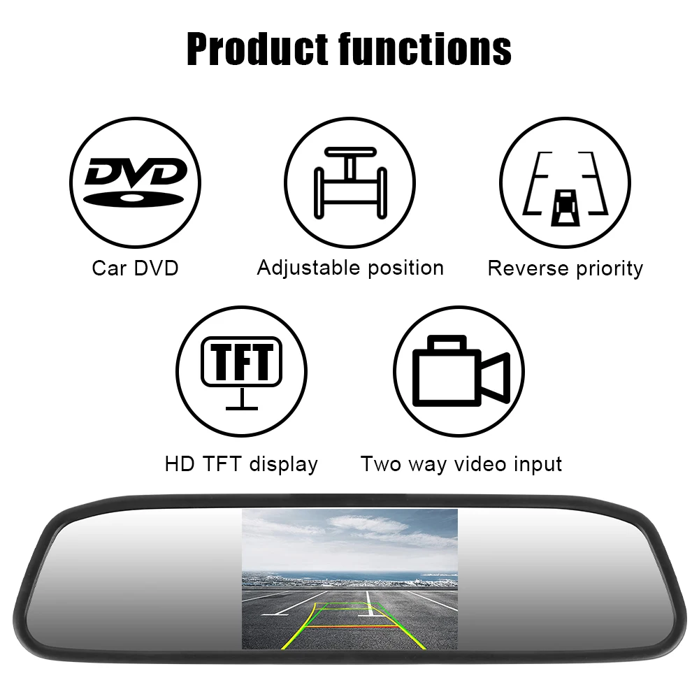 4.3-Inch Car Rearview Monitor 5