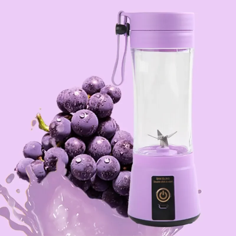 Fruit Juicer Portable Fruit Juice Blenders Summer Personal Electric Mini Bottle Home USB 6 Blades Juicer Cup Machine Kitchen fruit juicer juice maker blender juice blender