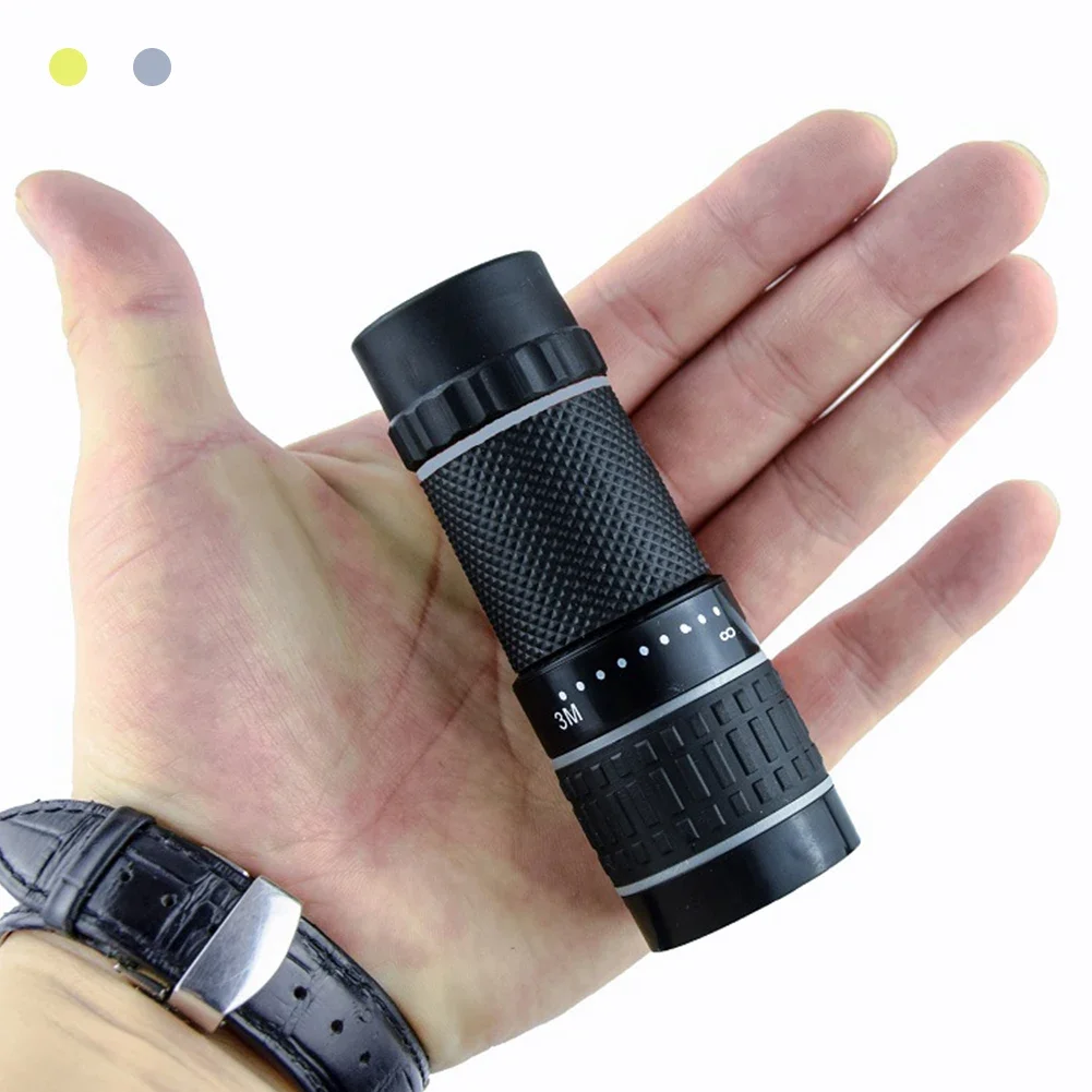 High Quality 10x22 Monocular Telescope Zooming Focus Green Film Pocket Monocular Portable Optical Hunting Tourism Scope