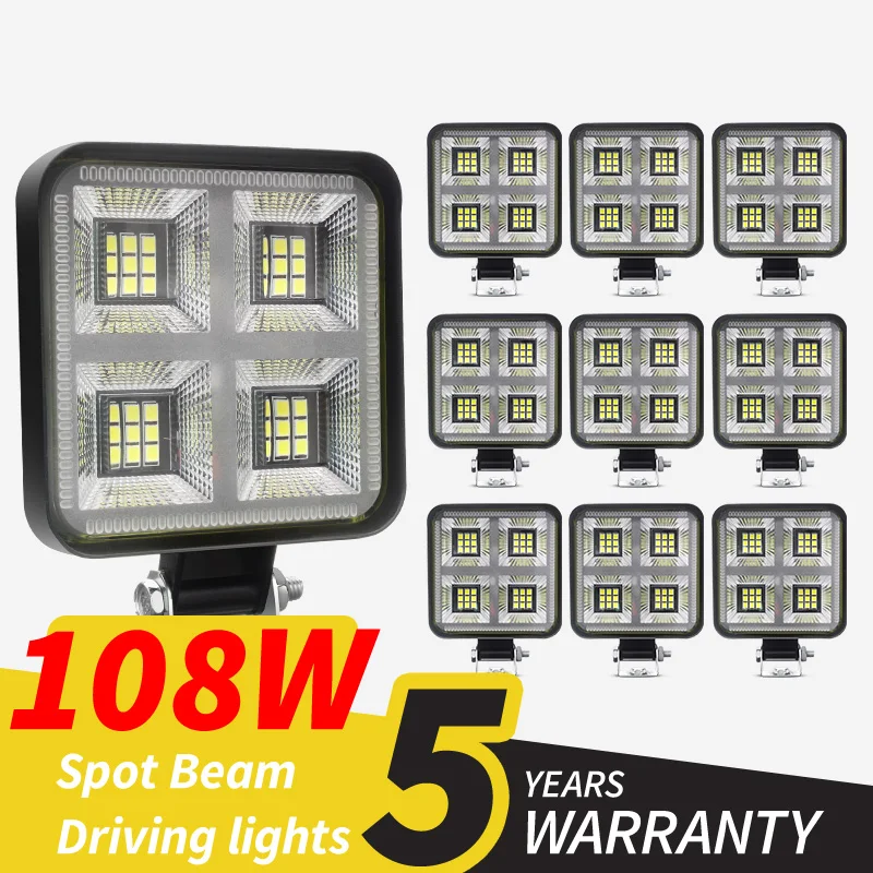 Led Bar Work Light Smd Spotlight Per Moto Jeep Truck Car Suv Atv Barra Led Fari 4 X4 Off Road 12V 24V Barra Ausiliaria