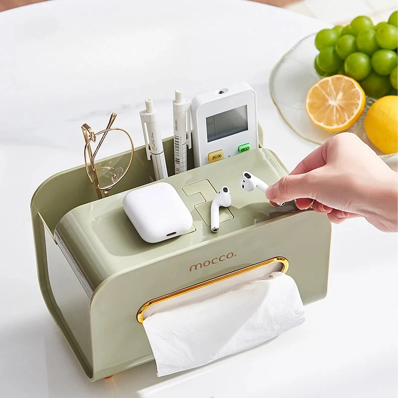 Living Room Tissue Box Environmentally Friendly Multipurpose Remote Control Desktop Creative Napkin Dresser Bathroom Storage Box 3