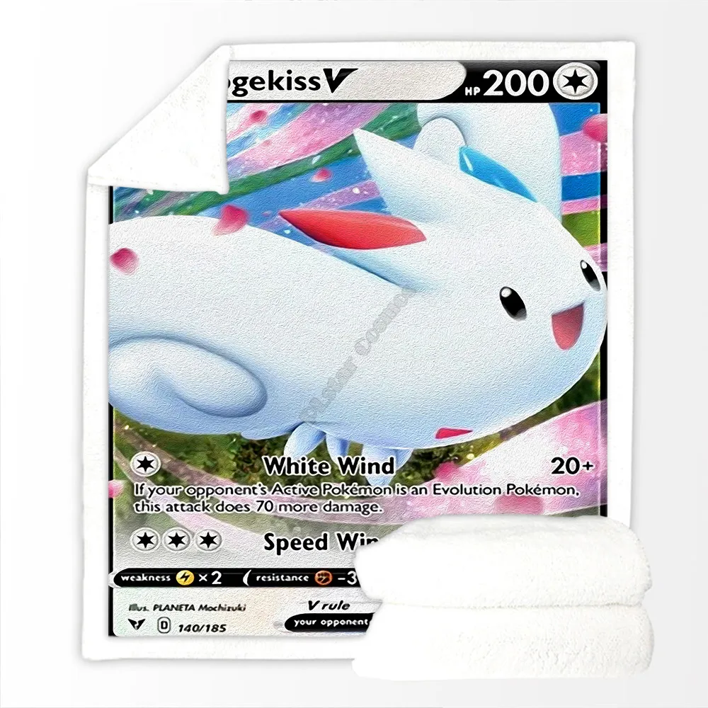 

Plstar Cosmos Togekiss Cozy Premium Fleece Blanket 3D print Sherpa Blanket on Bed Home Textiles Dreamlike