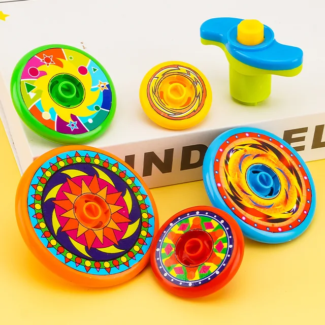 Stacked Spinning Top Kids Gyro Multi Layer Rotate Folding Toy Kids Gyroscope Launcher Rotating Toys Fun Birthday Party Favors 6