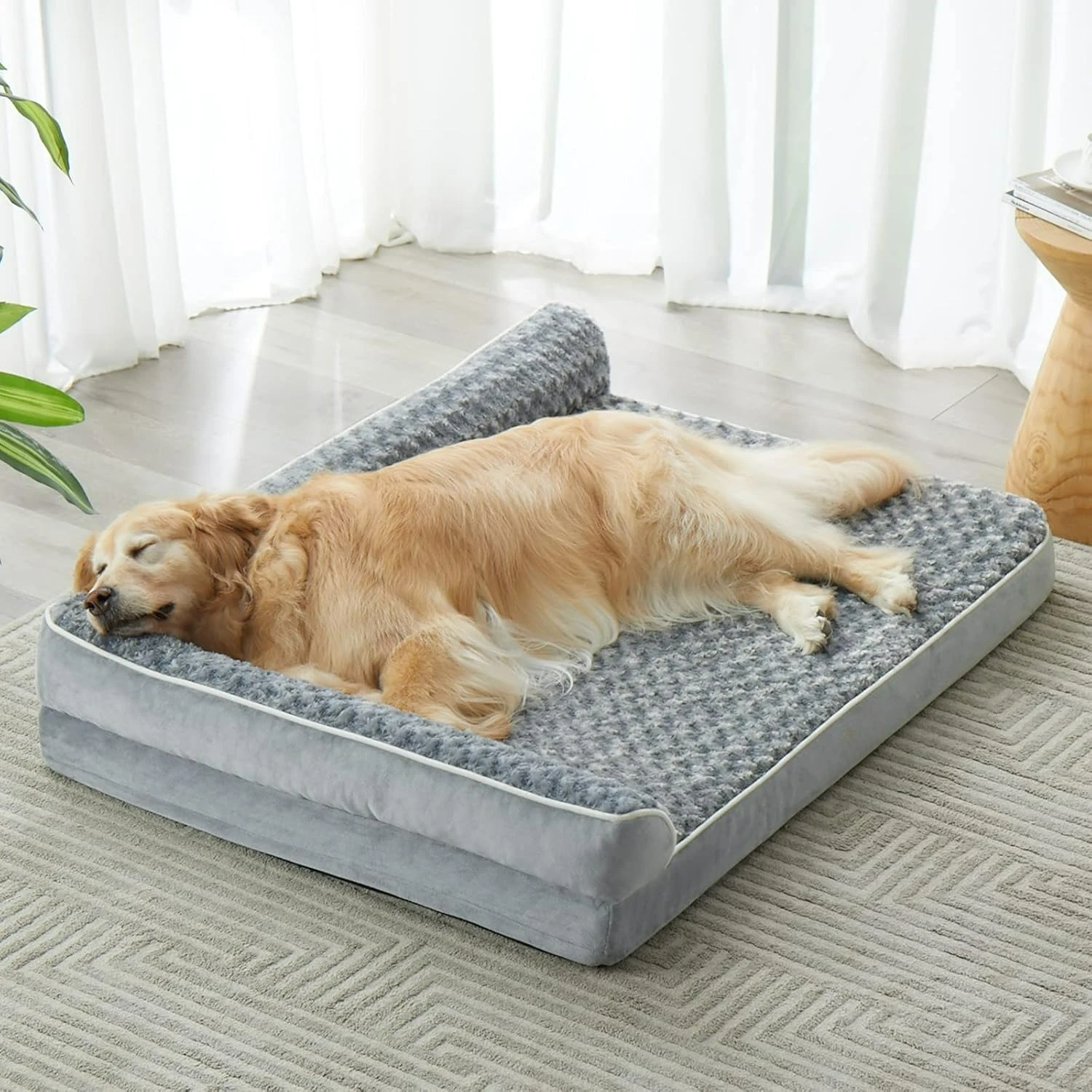 Orthopedic Dog Bed for Large Dogs – Waterproof Sofa-Style Bed with Removable Washable Cover, Non-Slip Base & Joint Support