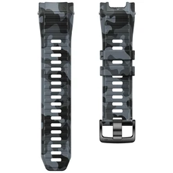 Garmin 26mm Silicone Easy Fit Strap - Sport Wristband Replacement for Quick Release Watch Bands (Camo gray)