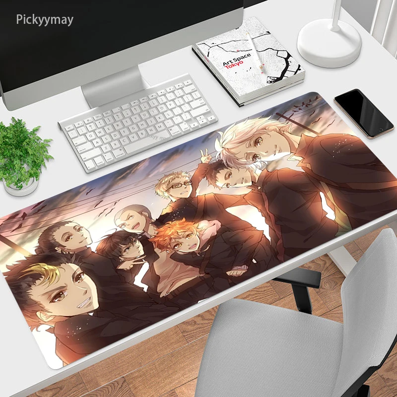 

Haikyuu Anime 900x400 Large Gaming Mouse Pad Mouse Mat Gamer Rubber XXL Computer Mousepad Game Desk Play Carpet For Csgo Lol