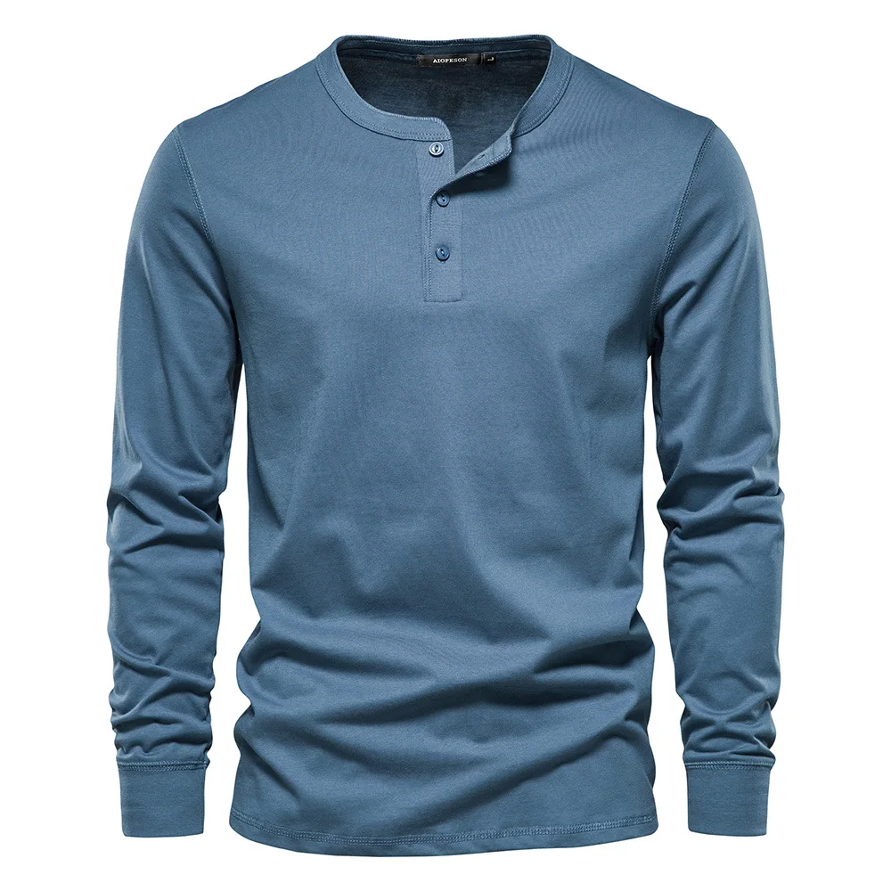 

Men Cotton Polo Shirts High Quality Long Sleeve Pure Color Slim Fit Comfort Men's Tops Autumn And Winter New Male Shirt Clothing