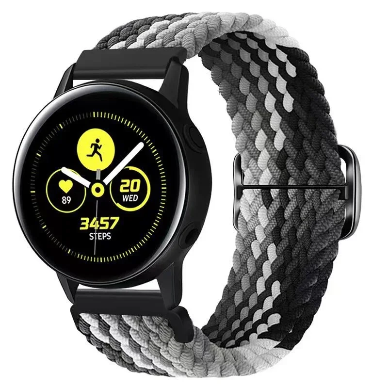 Braided Nylon Elastic Solo Loop Strap - 20mm/22mm