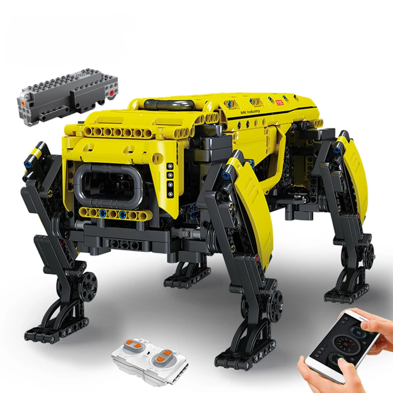 Technical Robot Toys RC Motorized Boston Dynamics Big Dog Model AlphaDog Building Blocks Bricks Toys For Kid Christmas Gifts