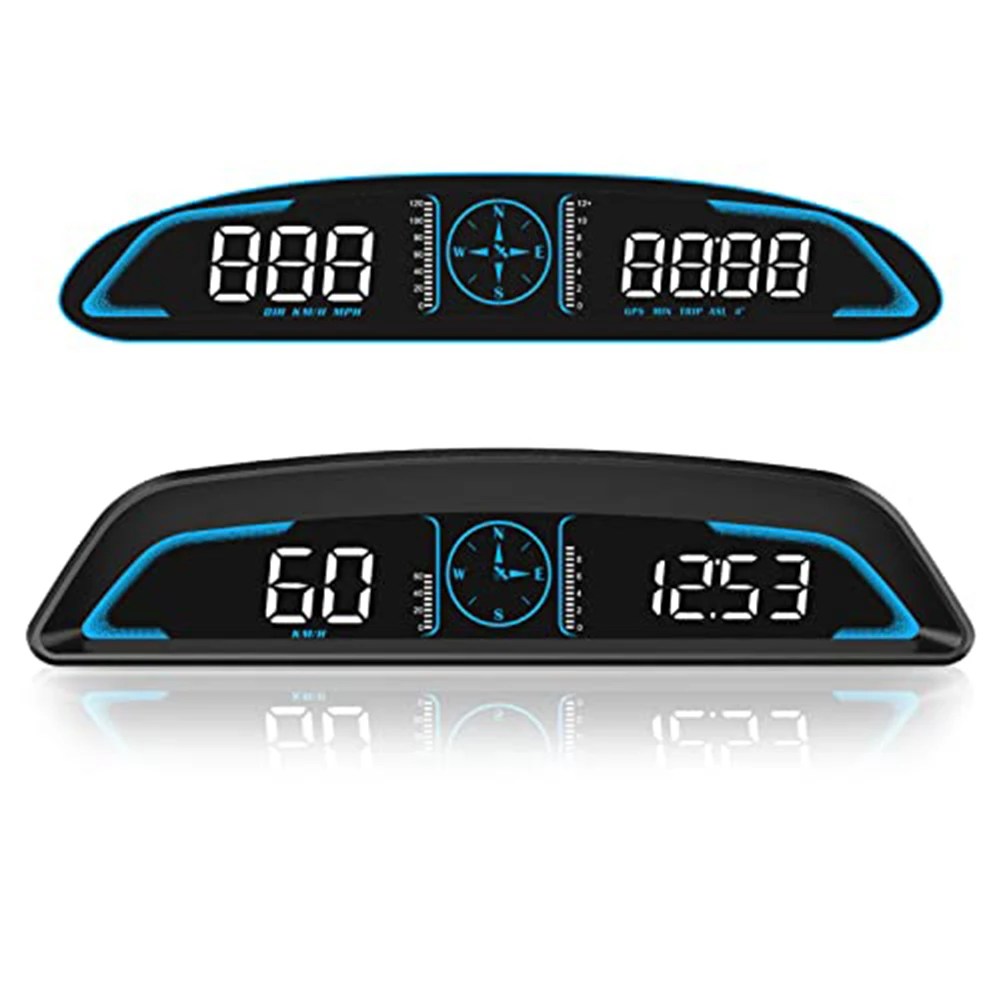 운전 안전 GPS 속도계 5.5 인치 LCD HUD 디스플레이 운전 인식 자동 밝기 조정 피로 알림