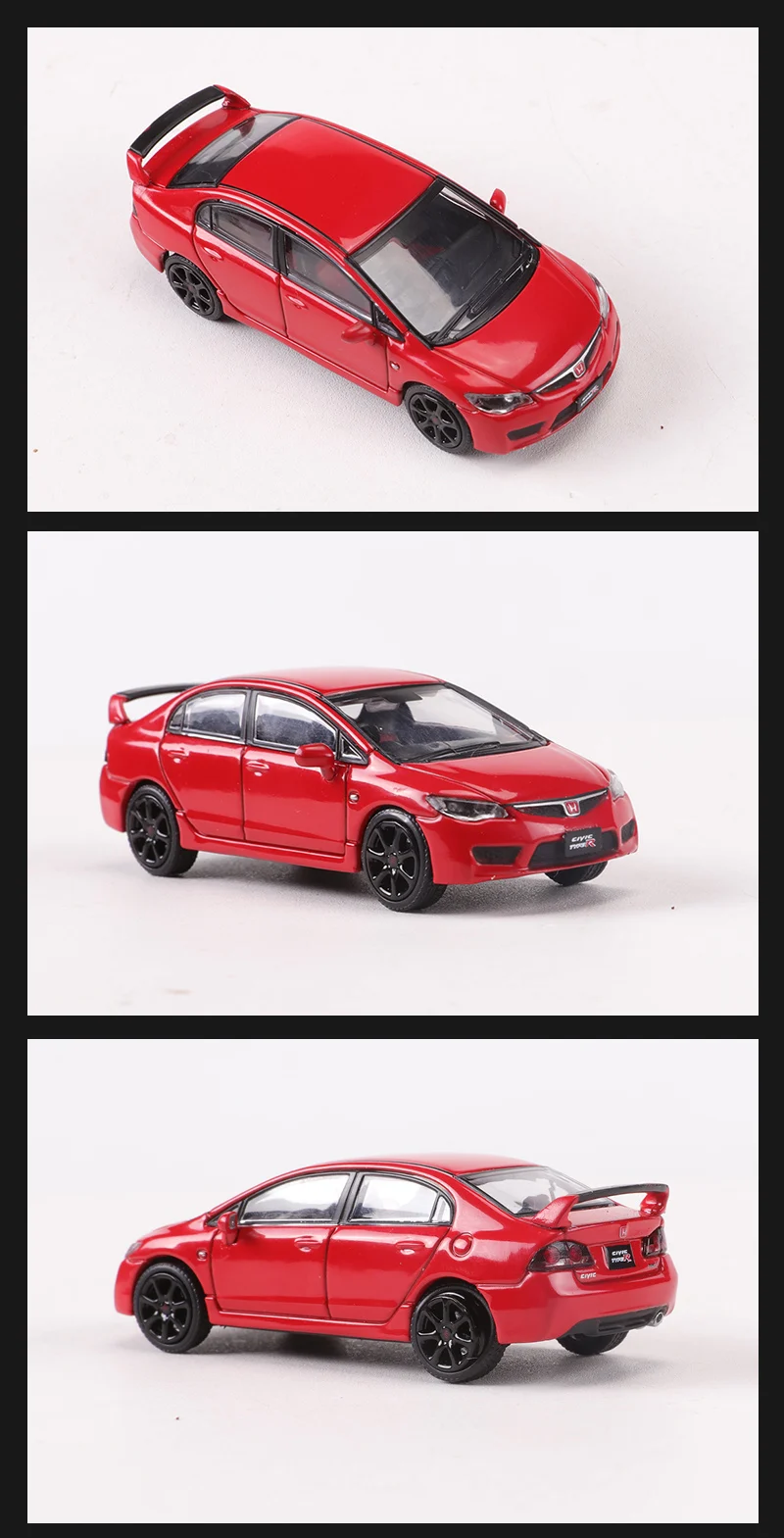 DCT 1:64 Civic Type-R Sedan(FD2) Alloy Model Car 