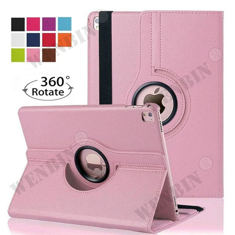 

360 Rotating with Bracket Can Rotate Leather Case For iPad Pro 12.9 11 2022 Air 5 4 10.9 2022 10.2 2020 Mini 6 5 4 3 2 1