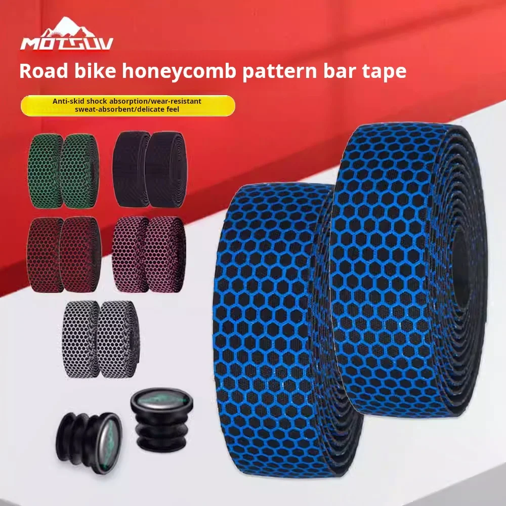 MOTSUV Bike Handlebar tape EVA Cushioned Comfort Strap Bike Color Tape PU Cycling Damping Anti-Vibration Wrap Bike Accessories 2
