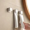 1-100pcs Punch-free Toothbrush Holder Wall-mounted Toothpaste Holder Storage Rack Holders Organizer Bathroom Accessories 5