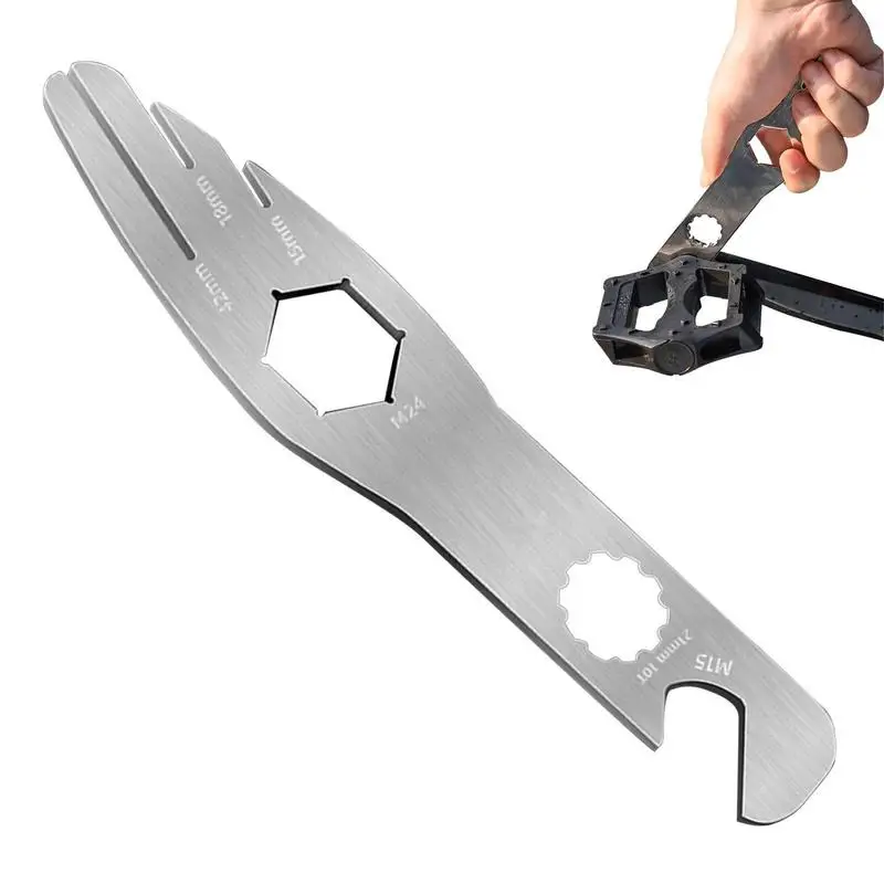 

Bike Pedal Wrench Mountain Bike Pedal Wrench Fork Comfortable Grip Bike Repair Tool For Folding Bike Mountain Bikes And Road