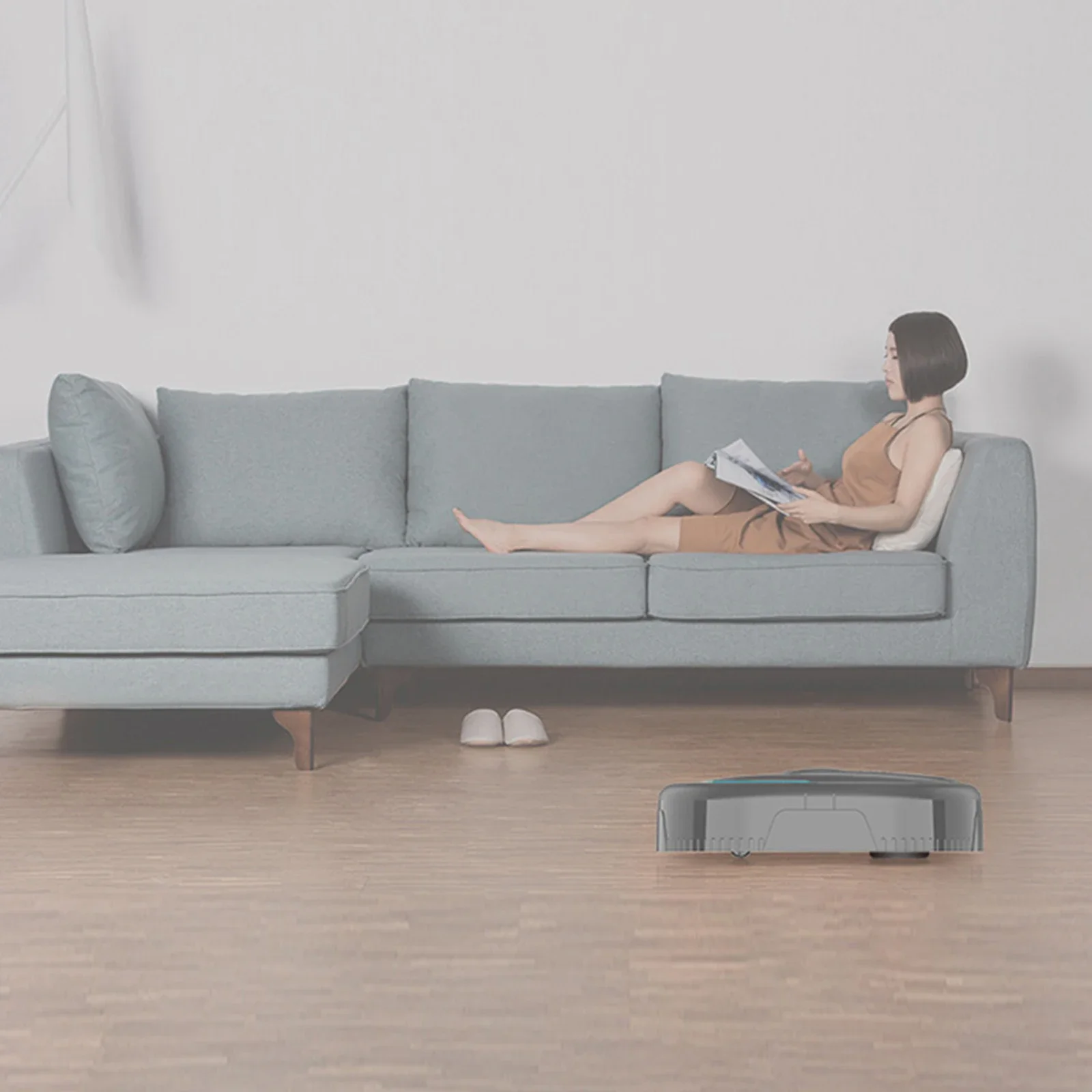 Robot Vacuum Cleaner Home Automatic Floor Robot Mini Smart Wireless Vacuum Cleaner Battery Home Sweeper For Low Carpet Pet Hair