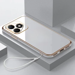 Durable Silicone Shockproof Camera Lens Protector Case with Lanyard for Honor 300 Ultra (White)