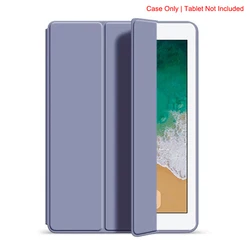 Premium Tri - Fold Flip Case with Magnetic Stand and PU Leather Protection - iPad 6th 2018 9.7 (YT Lavender Purple)