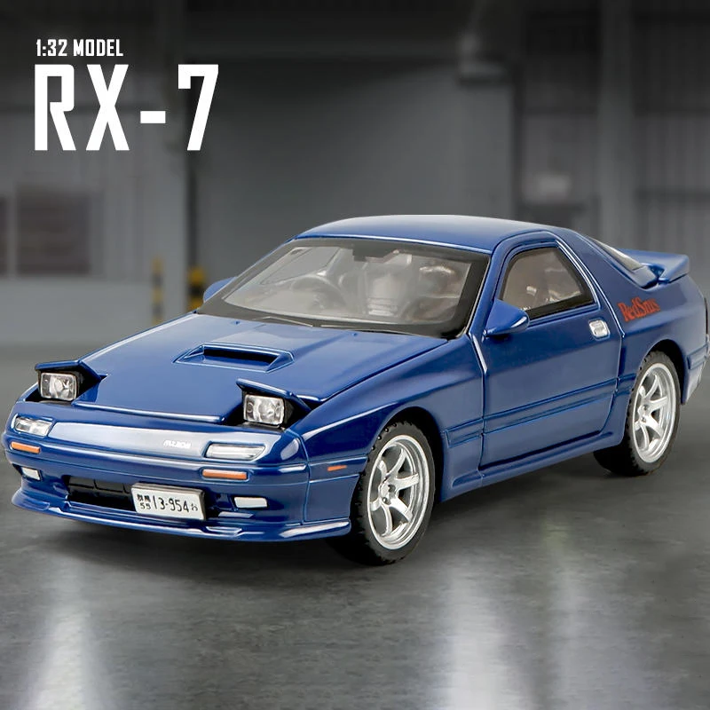 1:32 Mazda RX7 AE86 JDM Mazda MX5 Car Model Alloy Car Die Cast Toy
