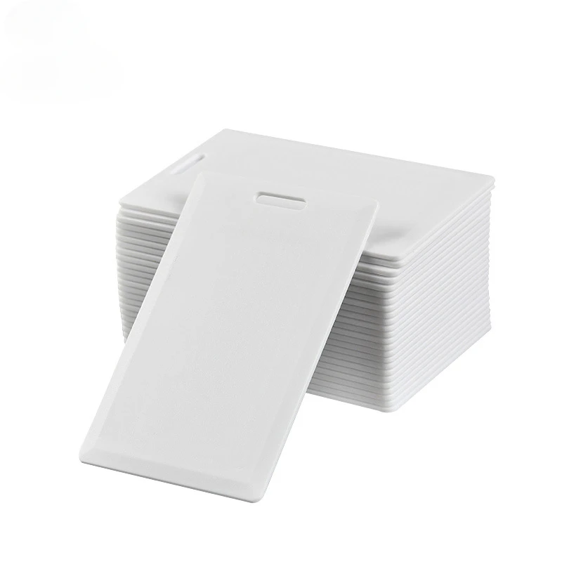5Pcs RFID Clamshell Proximity H-ID Thick Card, Pure White Card, HID PROX II, T5577, 125Khz
