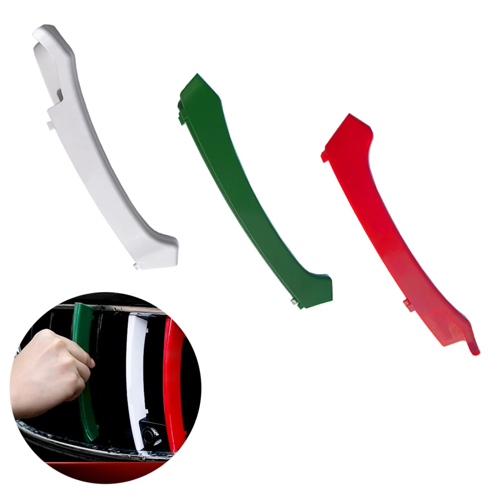 3pcs For Maserati Ghibli 2014- 2016 M-Color Front Grille Strip Cover Trim Insert