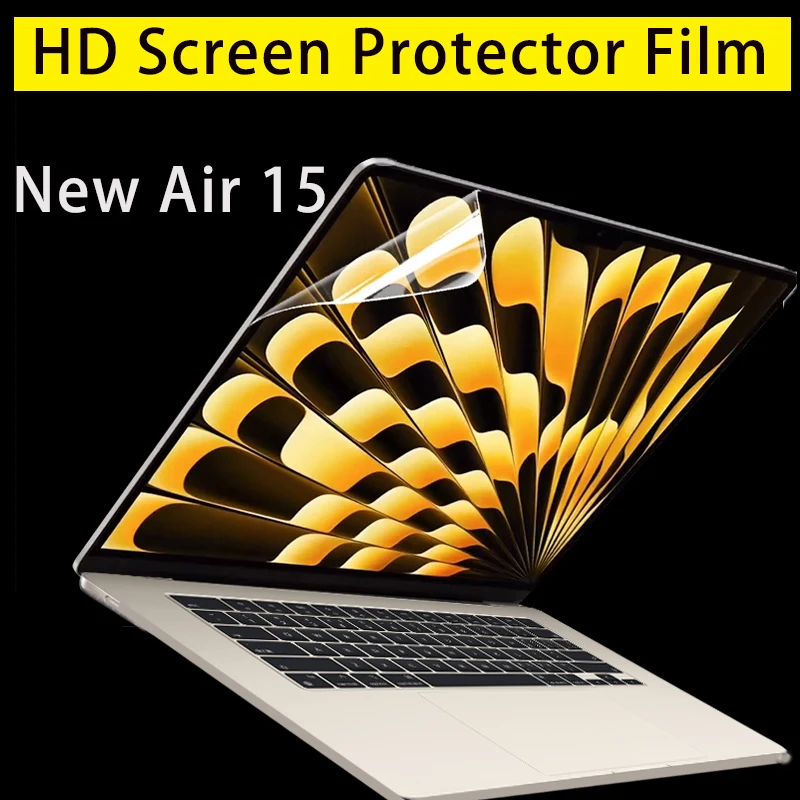 Protetor de Tela hd Adesivo para Macbook Soft Clear Film Novo Mac Book 2023 Air 15 Modelo m2 A2941 15.3