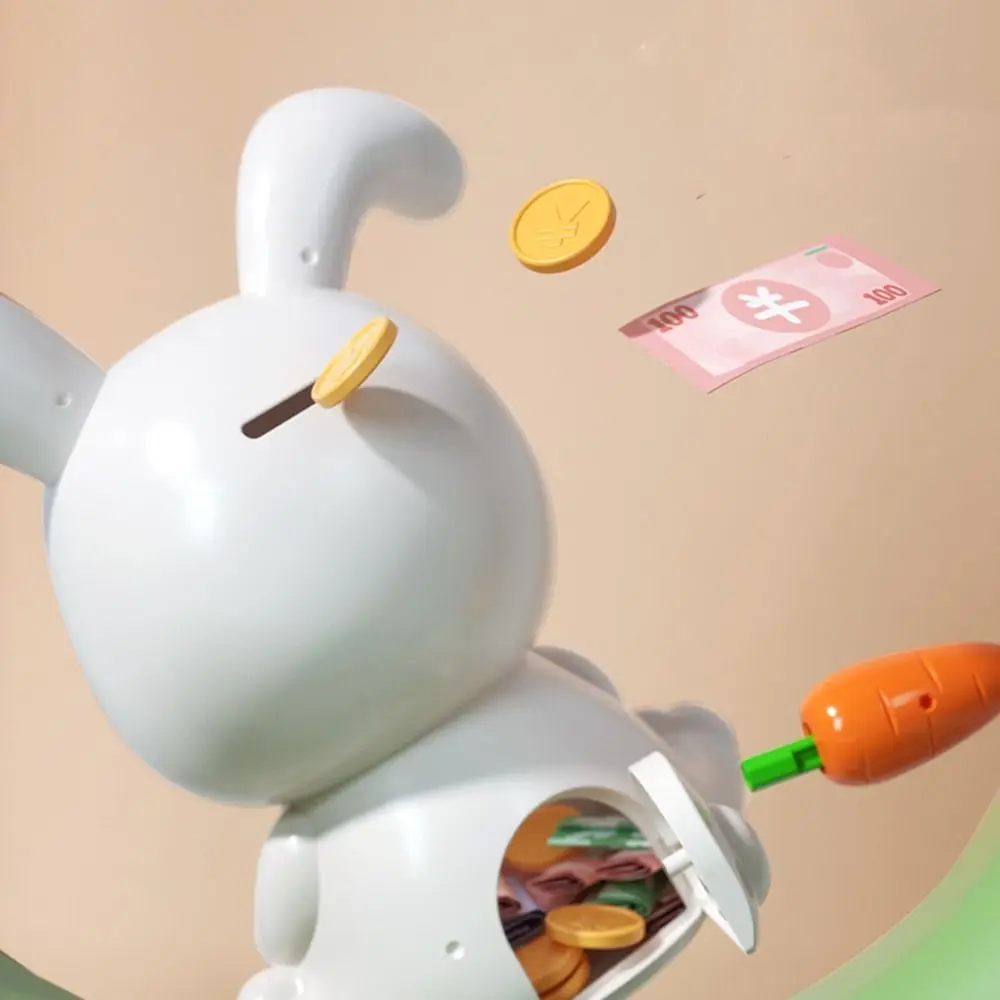 Toy Kids Birthday Gift Toy Cash Cabinet Savings Tank High-Capacity Rabbit Cash Box Coin Box Piggy Bank Money