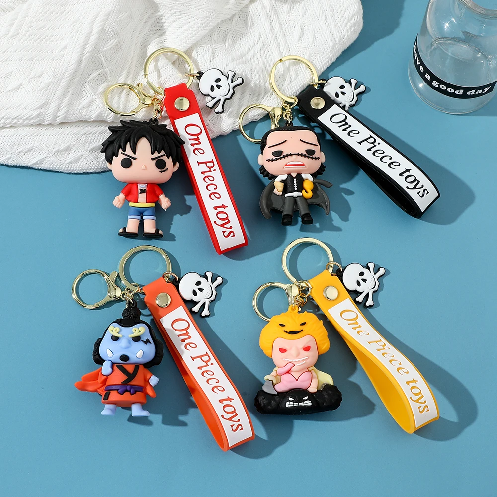 سلسلة مفاتيح أنيمي مونكي دي لوفي للأطفال قطعة واحد...