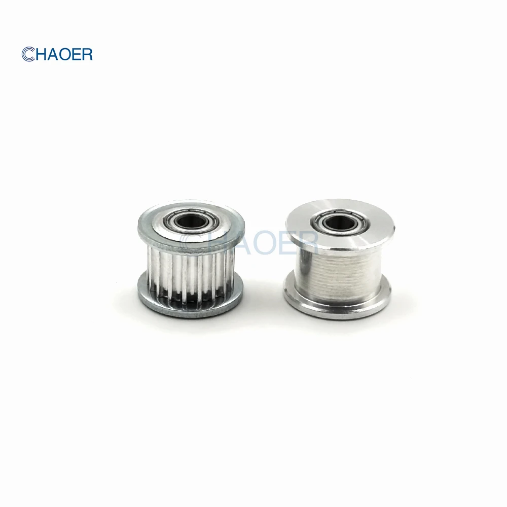 HTD3M 16 톱니 텐셔너 풀리 보어, 베어링 아이들러 동기 휠 포함, 3mm, 4mm, 5mm, 6mm, 7mm, 8mm, 9mm, 3M 16 톱니 조절 가이드 풀리, 16 T