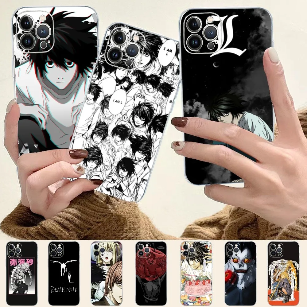 

Rem and Misa Death Note Anime Phone Case For iPhone 14 11 12 13 Mini Pro XS Max Cover 6 7 8 Plus X XR SE 2020 Funda Shell