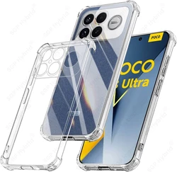 Luxury Shockproof Transparent Soft Bumper Phone Case - Clear Cover for Poco F9 Pro (Transparent)