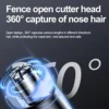 Electric Nose Hair Trimmer for Men USB Rechargeable Ear Nose Hair Trimmer Professional Trimming Tool Nose Hair Trimmer C 6