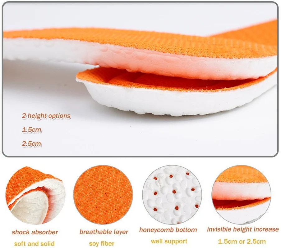 Shoe insoles Orthopedic insoles 1Pair Thicken Sport Insoles Man Women Soft Memory Foam Insoles Breathable Deodorization PU Cushion Pad for Running Shoes
