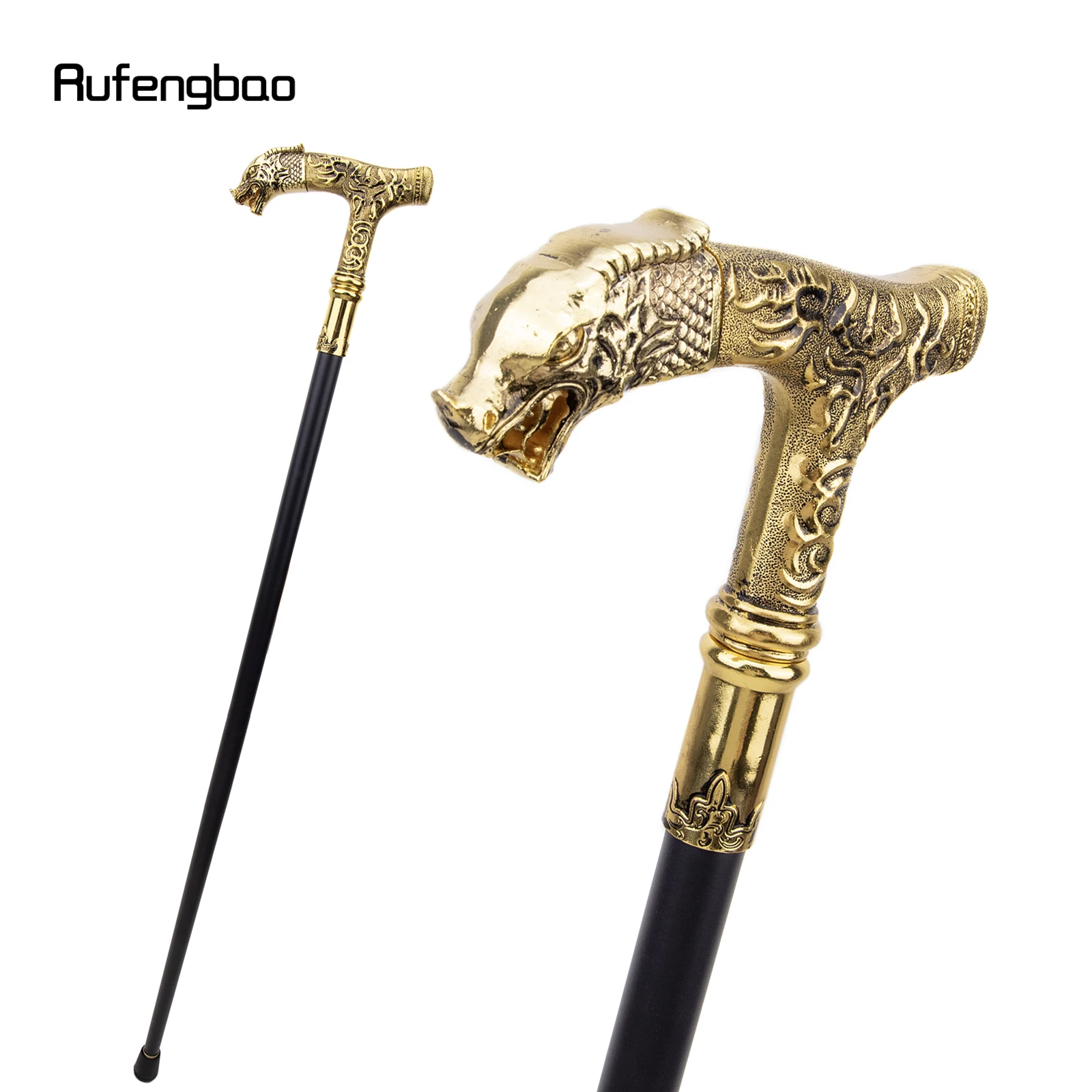 golden-dragon-handle-single-joint-fashion-walking-stick-decorativo-vampire-cospaly-party-walking-cane-halloween-crosier-93cm