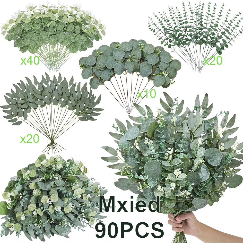 Artificial Eucalyptus Flower Bouquet 1