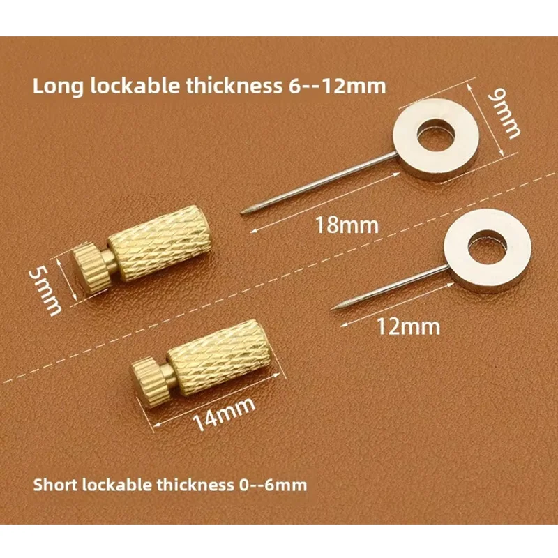 Leather Suture Positioning Needle Tool with Brass and Stainless Steel