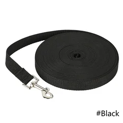 Durable Outdoor Nylon Pet Leash for Dogs and Cats - Multiple Lengths Available (Black)