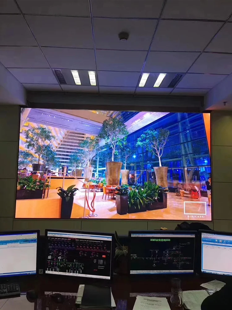 P2 LED 디스플레이 RGB 256x128 풀 컬러 디스플레이 SMD1515 라이트 128x64 픽셀 1/32 스캔 디스플레이 비디오 월 LED 실내 모듈