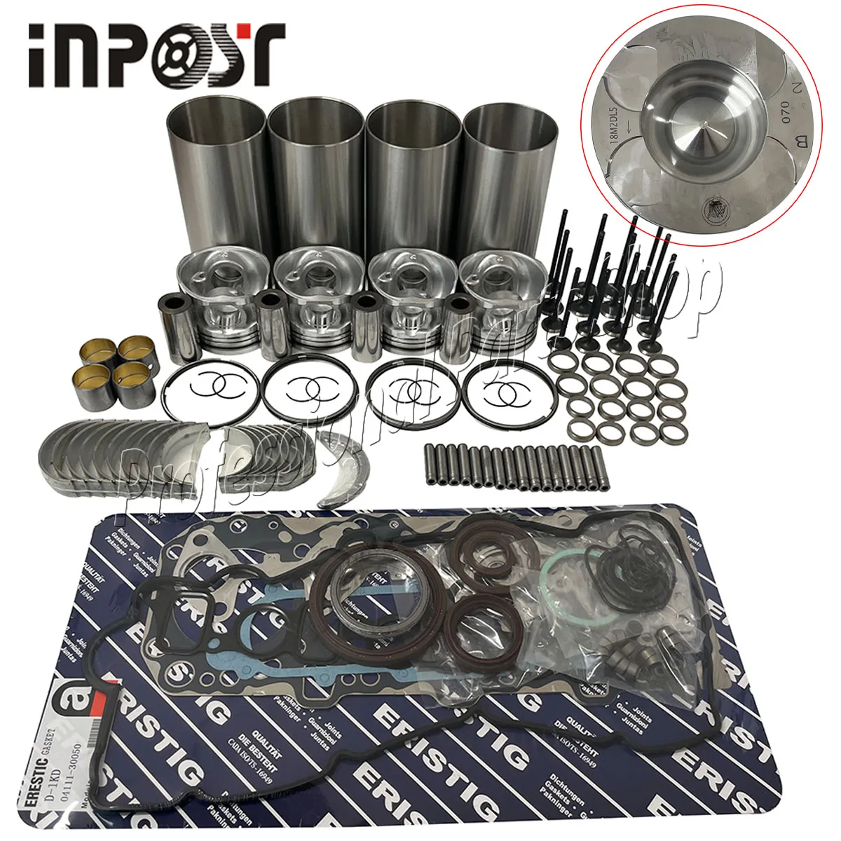 1KD1KDFTVOverhaulRebuildKitForToyotaengineHiluxPradoLAND