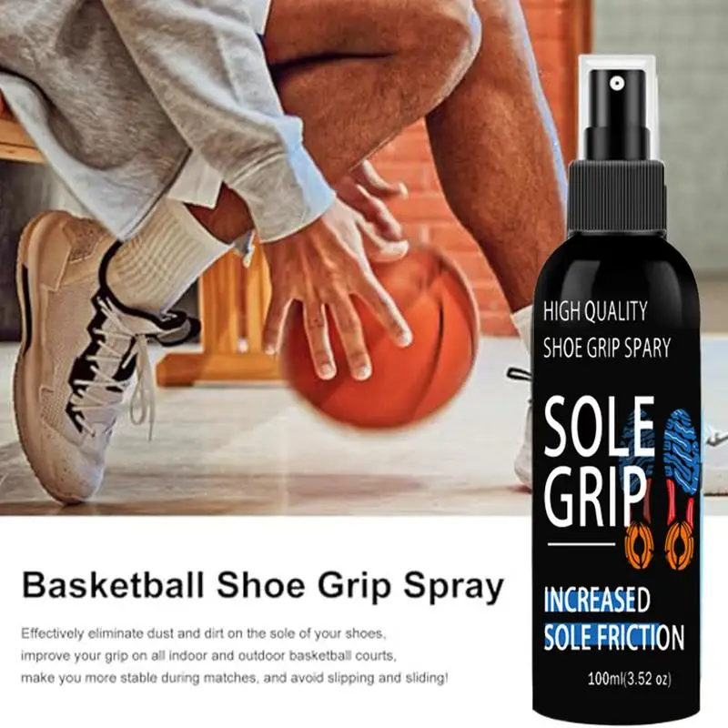 100ml Basketball Shoe Grip Spray Anti-Slip Sole Bottom Sole Spray Shoe Traction Enhancer for Enhancement Traction