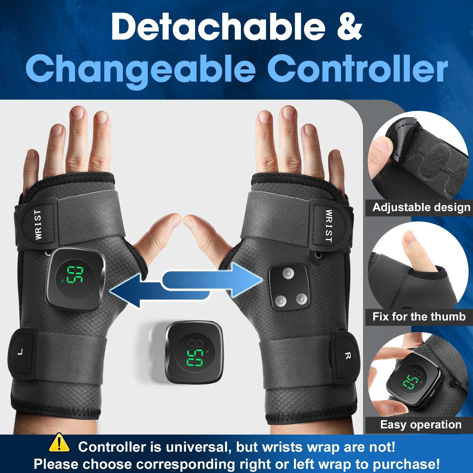 New Magnetic Controller Heat Wrist Guard Hand Joint Tendon Sheath Strain Hot Com