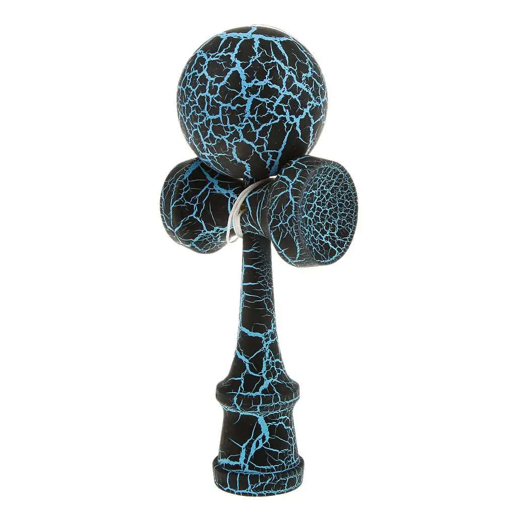 Full Crackle Paint Kendama Japanese Traditional Toy Kids Wooden Skill Ball Games Full Crackle Paint Kendama Japanese Traditional Toy Kids Wooden Skill Ball Games