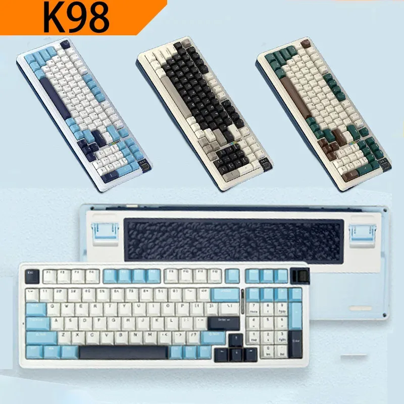 

Клавиатура Kzzi K98 Механическая беспроводная, 3 режима, 2,4 ГГц